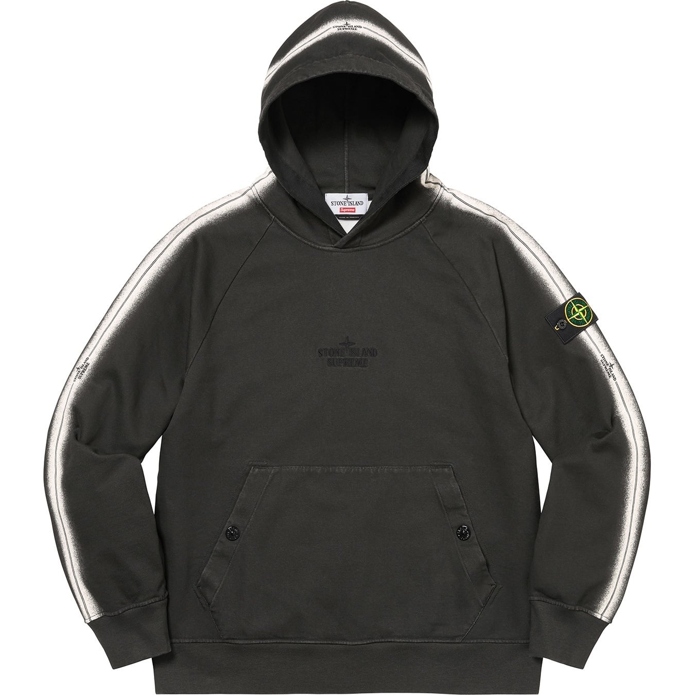 Supreme®/Stone Island® Stripe Hooded Sweatshirt view 8